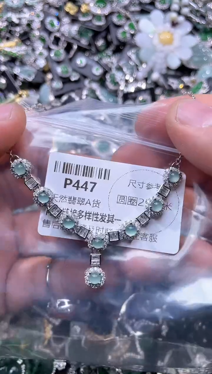 【闪购商品】翡翠颈饰未镶嵌P447项链