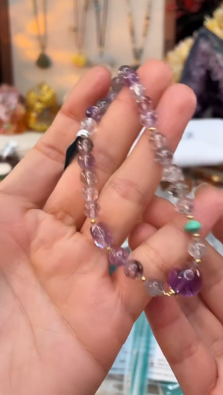 18K金镶嵌手镯水晶@@C921B016988