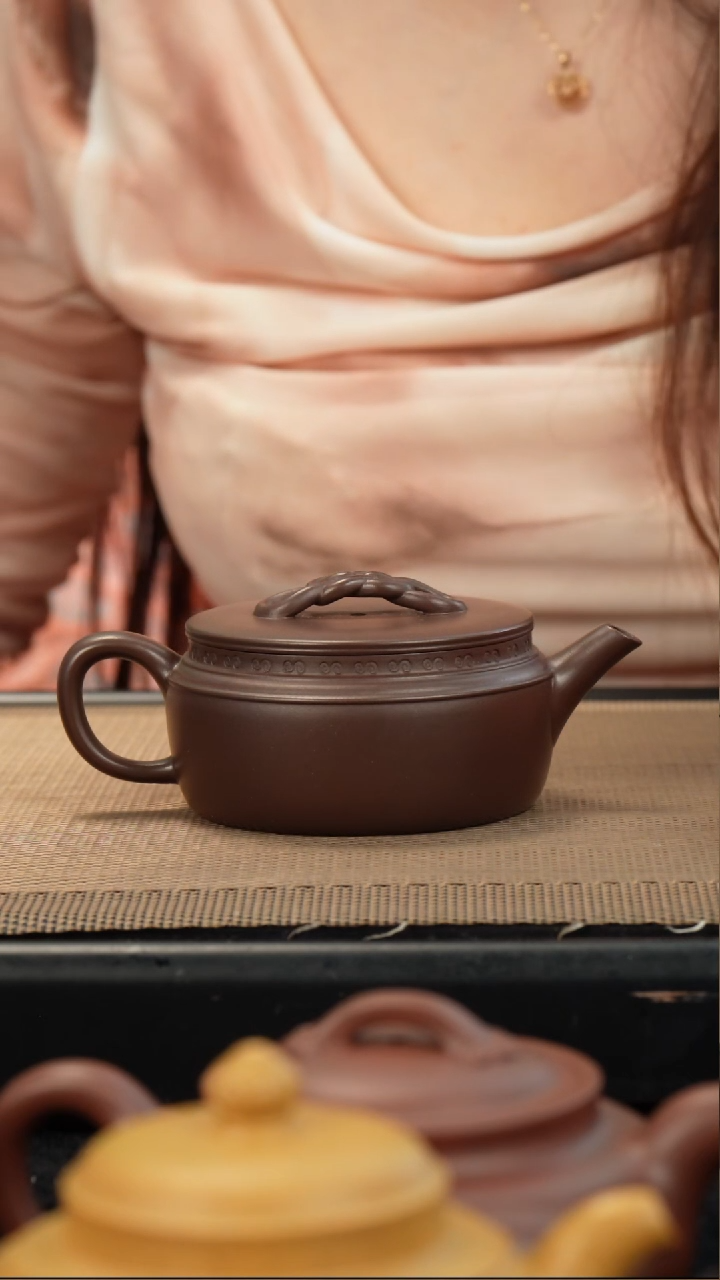 茶壶紫砂子*老紫泥汉瓦160