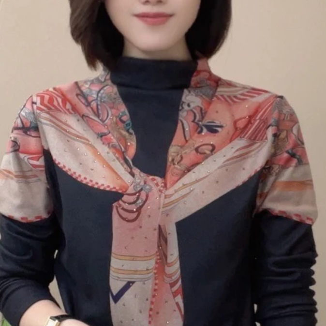 手工布料阳离子定位花   橙红  自发热做打底衫连衣裙面料