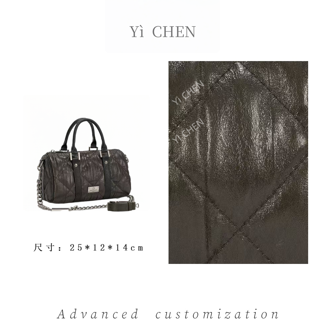 【Yì CHEN】ZT-D8030-泡芙绿简约时尚女士新款轻奢单肩斜跨包