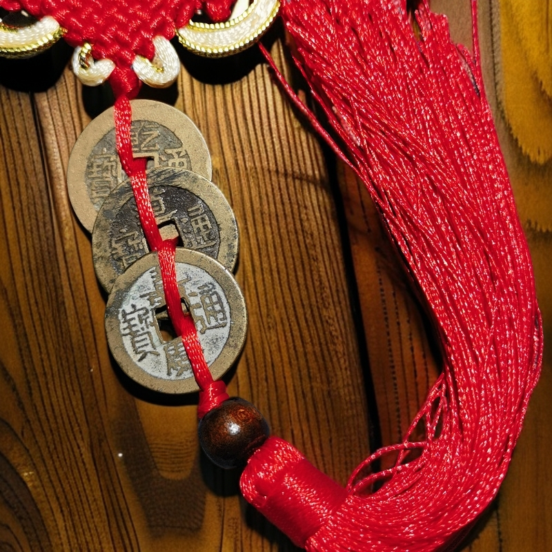 复古铜钱纯铜diy钥匙扣挂件工艺品五帝钱