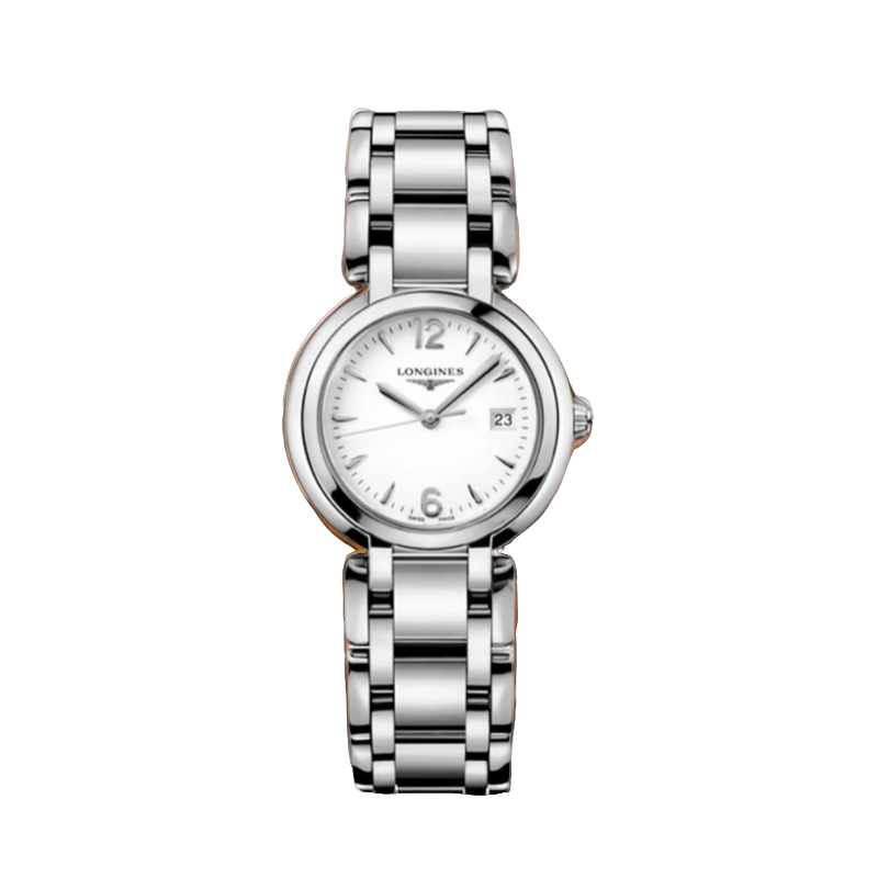 99新 Longines/浪琴 仁智女表/单表心月/34表径/石英/白盘简约