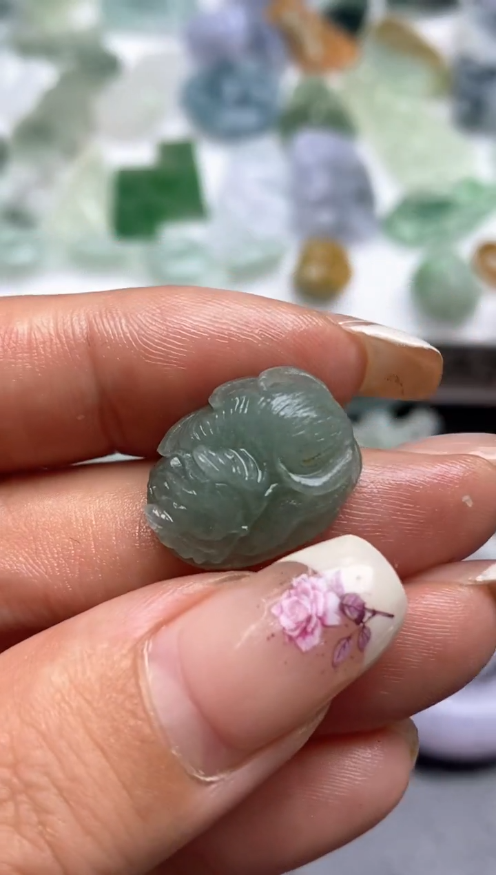 定制翡翠未镶嵌翡翠毛货~
