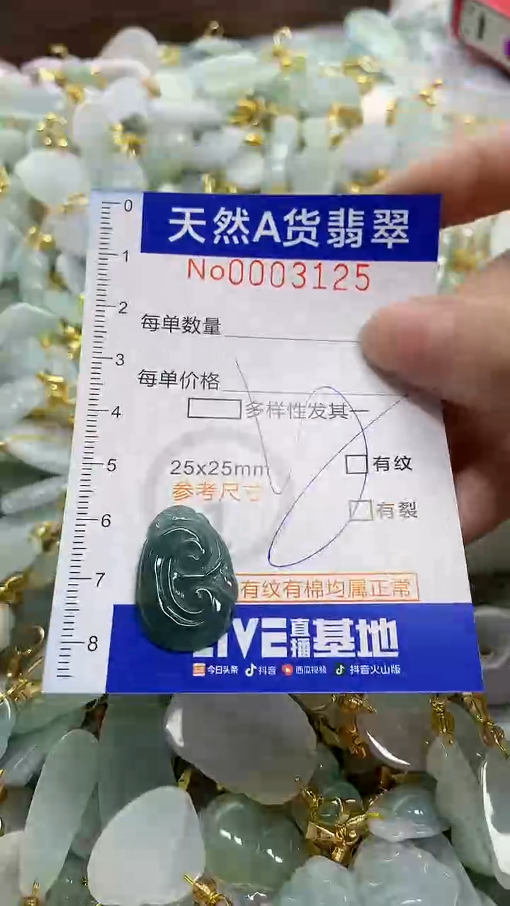 颈饰未镶嵌翡翠天然A货翡翠
