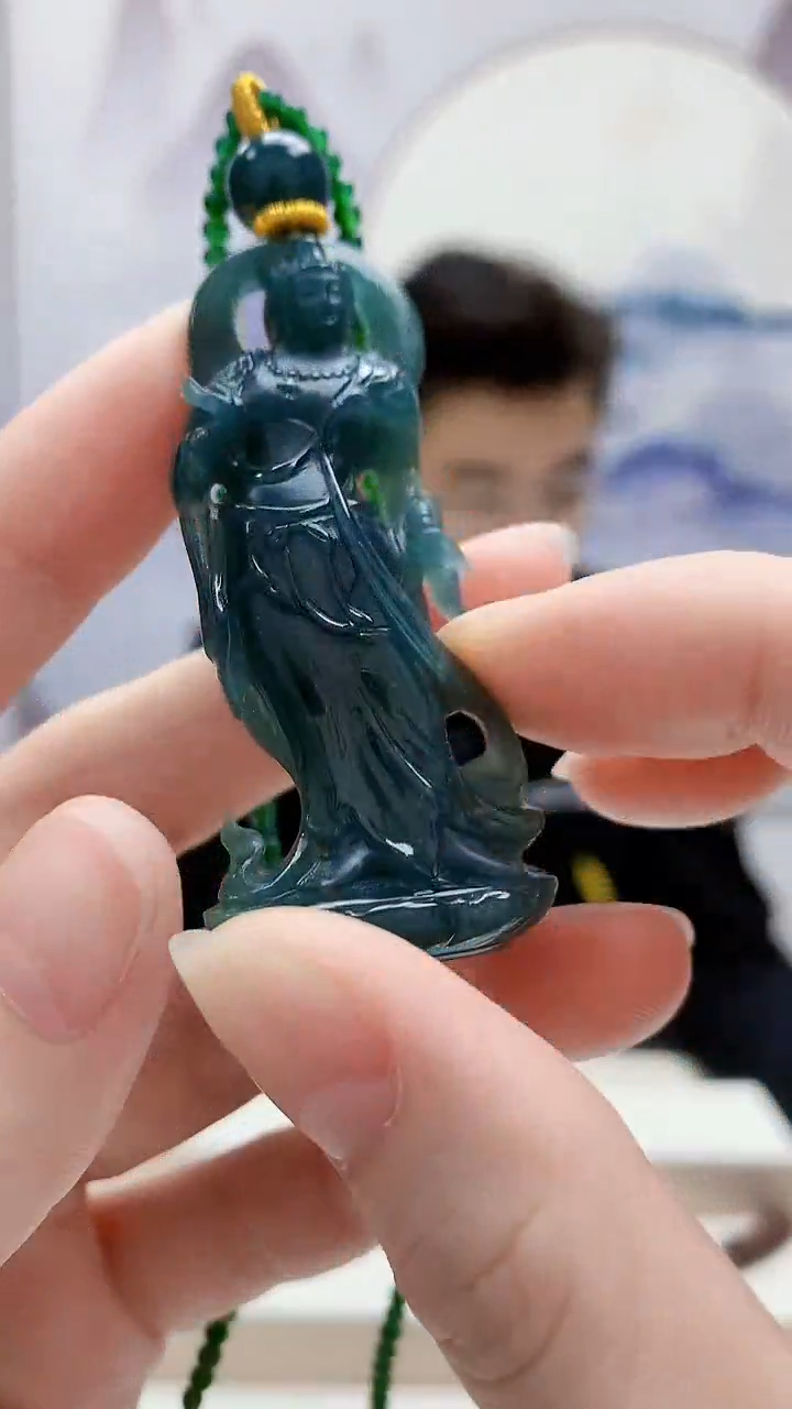 未镶嵌定制翡翠5163ry- 毛货挂件44