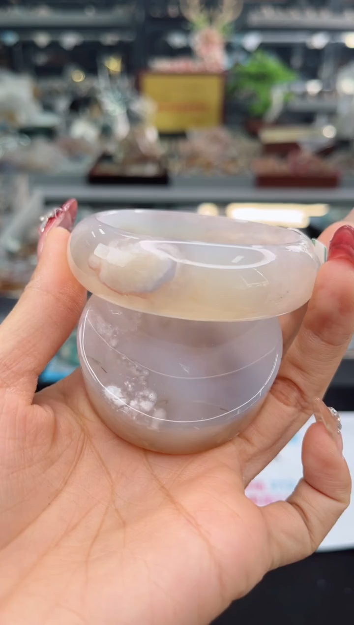 【闪购商品】石英质玉手镯未镶嵌54圈口（赠品镯心）3571047