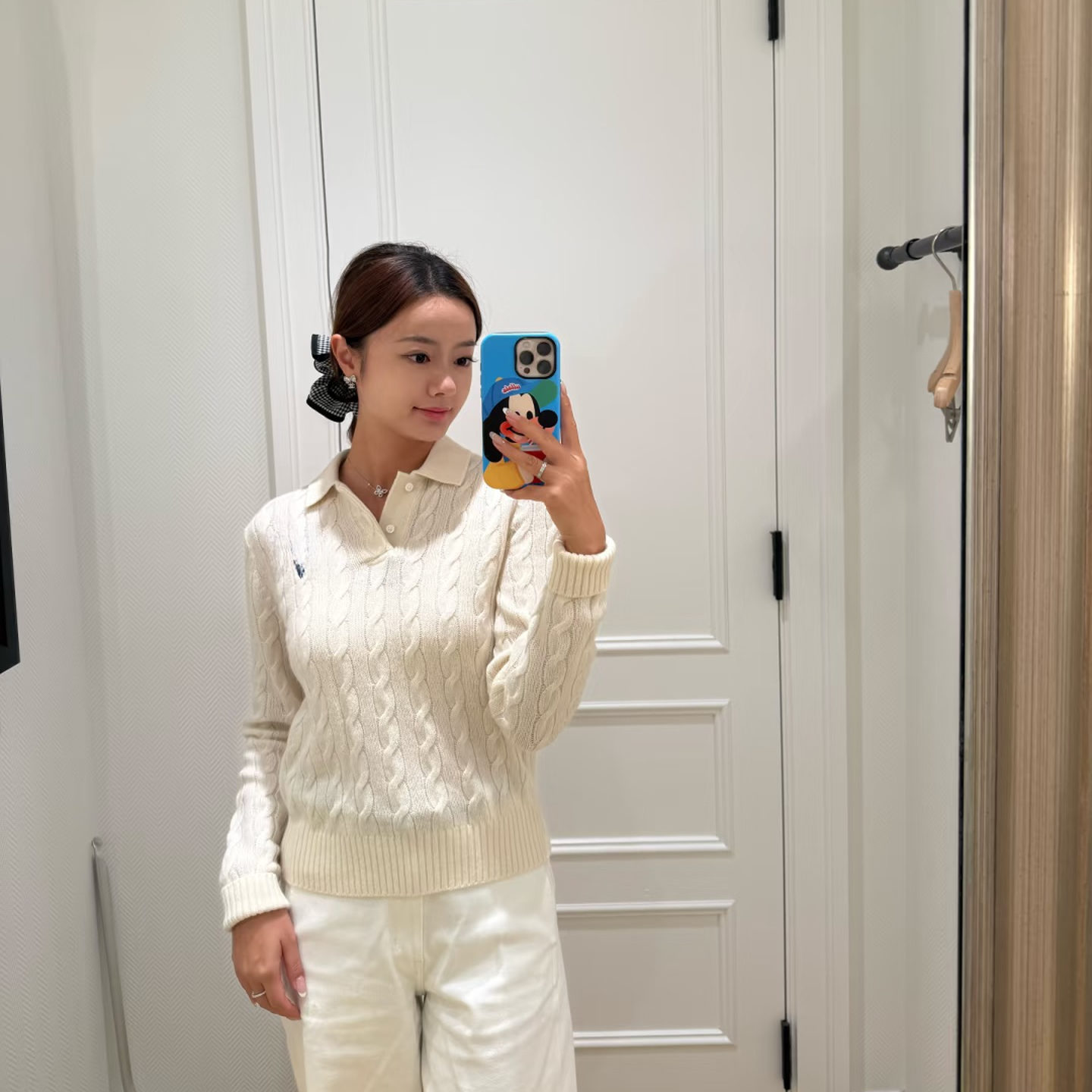 CX翻领毛针织衫女式高腰加厚针织衫长袖套衫3290