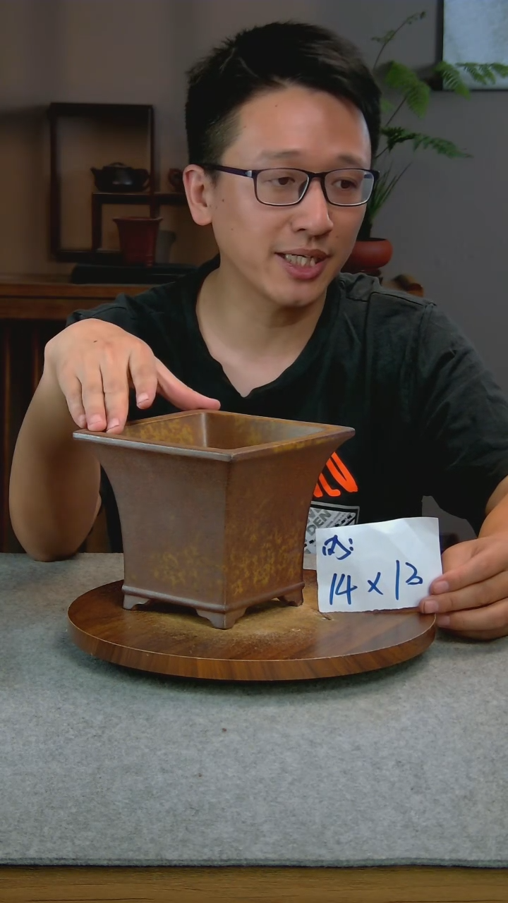 P25艾砂宜兴紫砂花盆