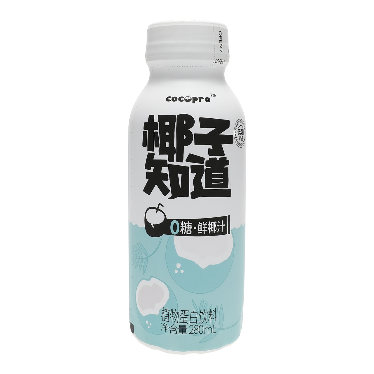 椰子知道0糖鲜椰汁椰汁味 280ml