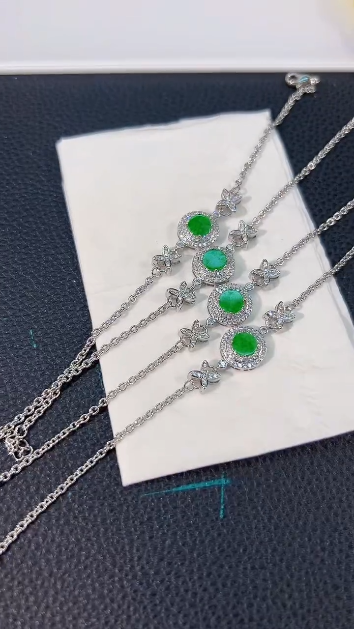 颈饰未镶嵌翡翠缅料A货/多样性发货/一件