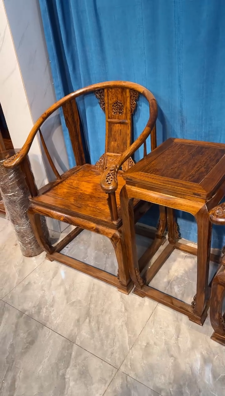 【闪购商品】木皇宫椅螺穗木艺一物一拍000000