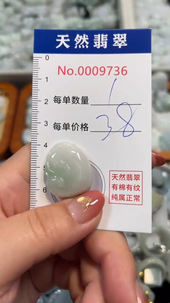 翡翠未镶嵌吊坠(不含链)9736