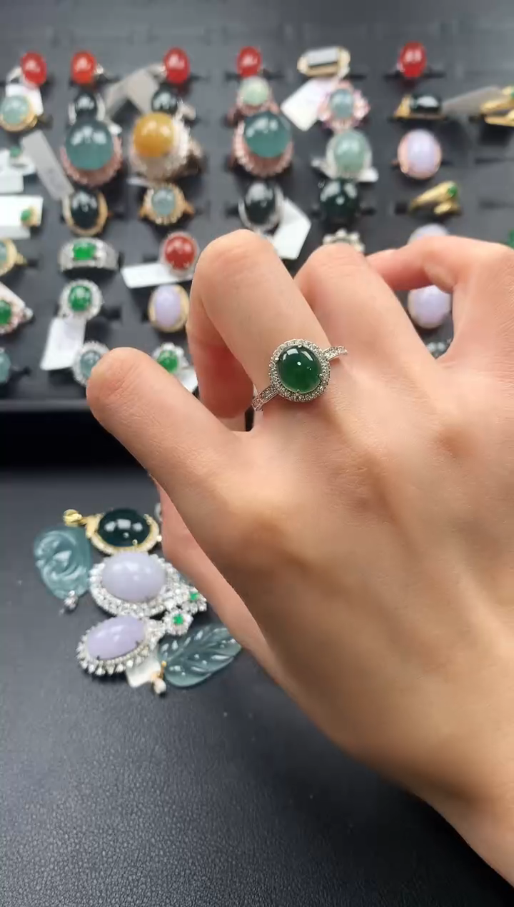 【闪购商品】翡翠戒指未镶嵌325432543253254