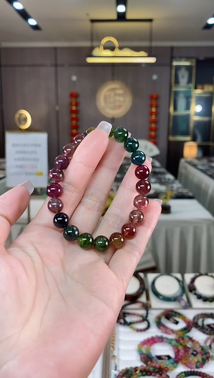 【闪购商品】碧玺单圈手串9mm+未镶嵌（多样性发一条）hon
