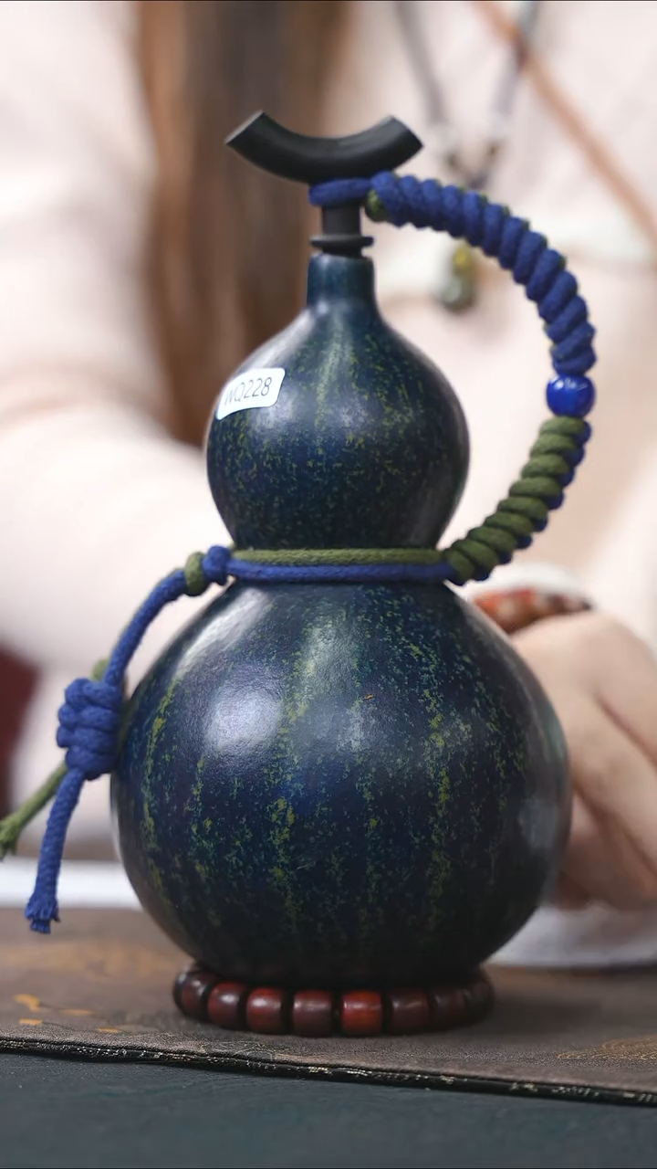 【闪购商品】WQ240蓝色大容量酒葫芦随缘发