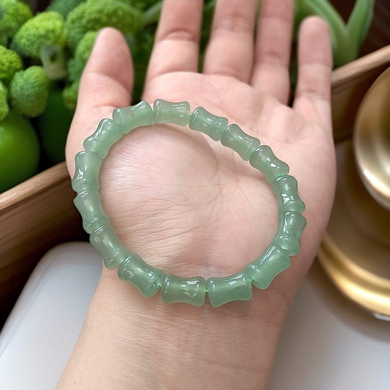 精品冰晴水竹节手串