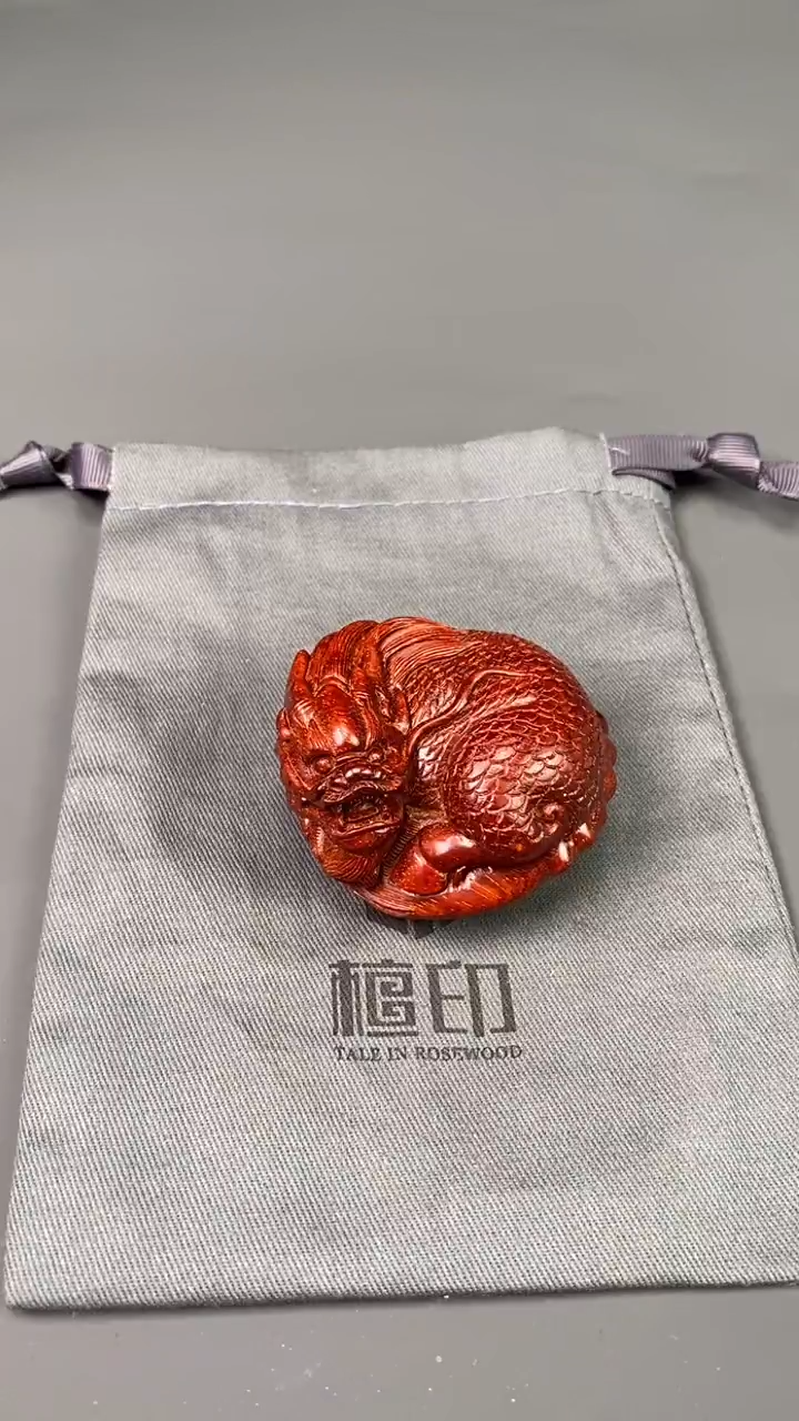 檀香紫檀（小叶紫檀）把件印度小叶紫檀 麒麟