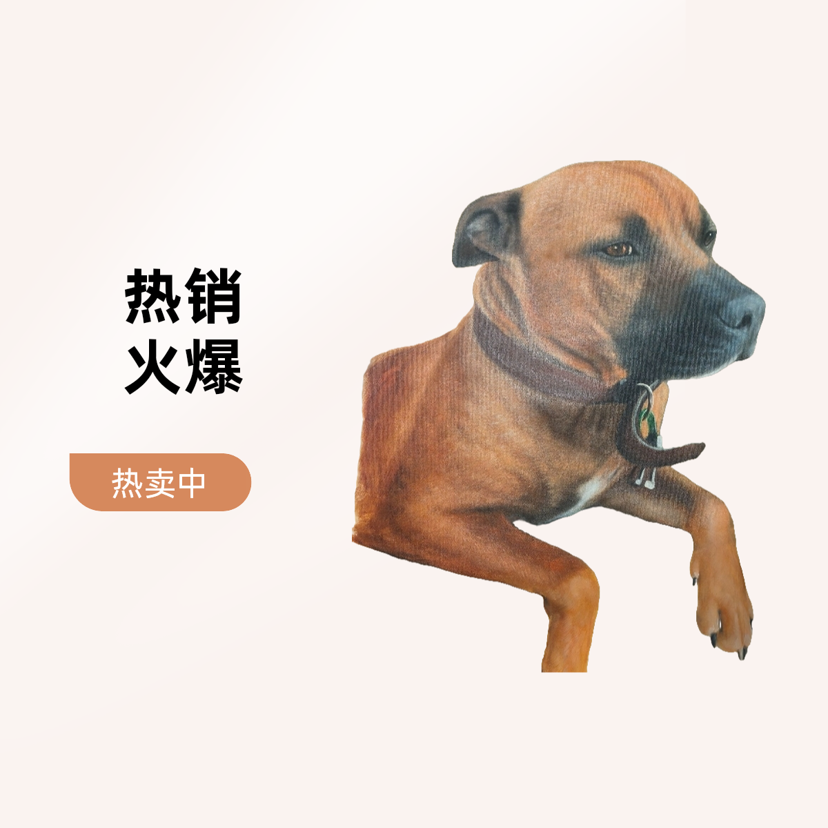 卧室床头装饰画中秋节礼物50x60宠物2025新款送礼纯手绘油画客
