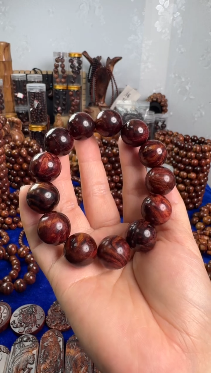 手串/手链黄花梨/降香黄檀臻品多彩油梨1.8规格海黄手串