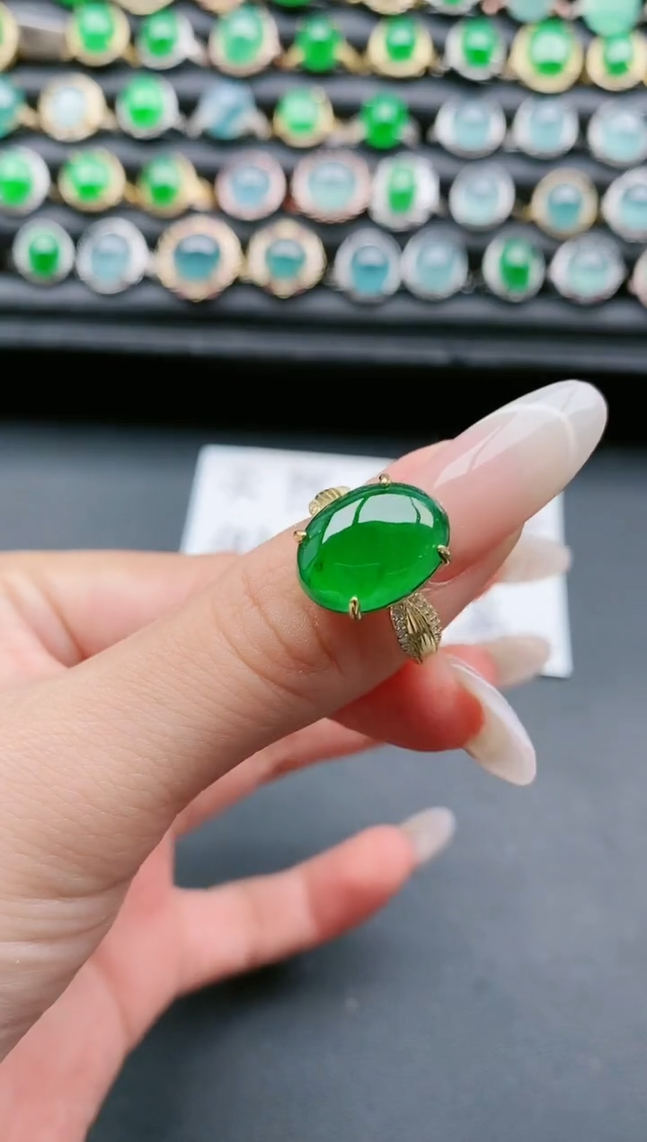 【闪购商品】翡翠戒指银S925镶嵌111111111111
