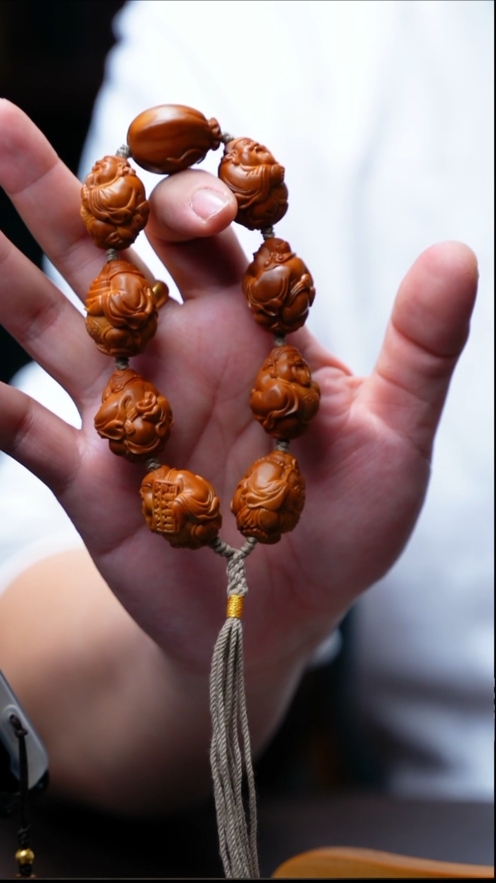 手串/手链橄榄核把大财神【陈永军】微花2.2