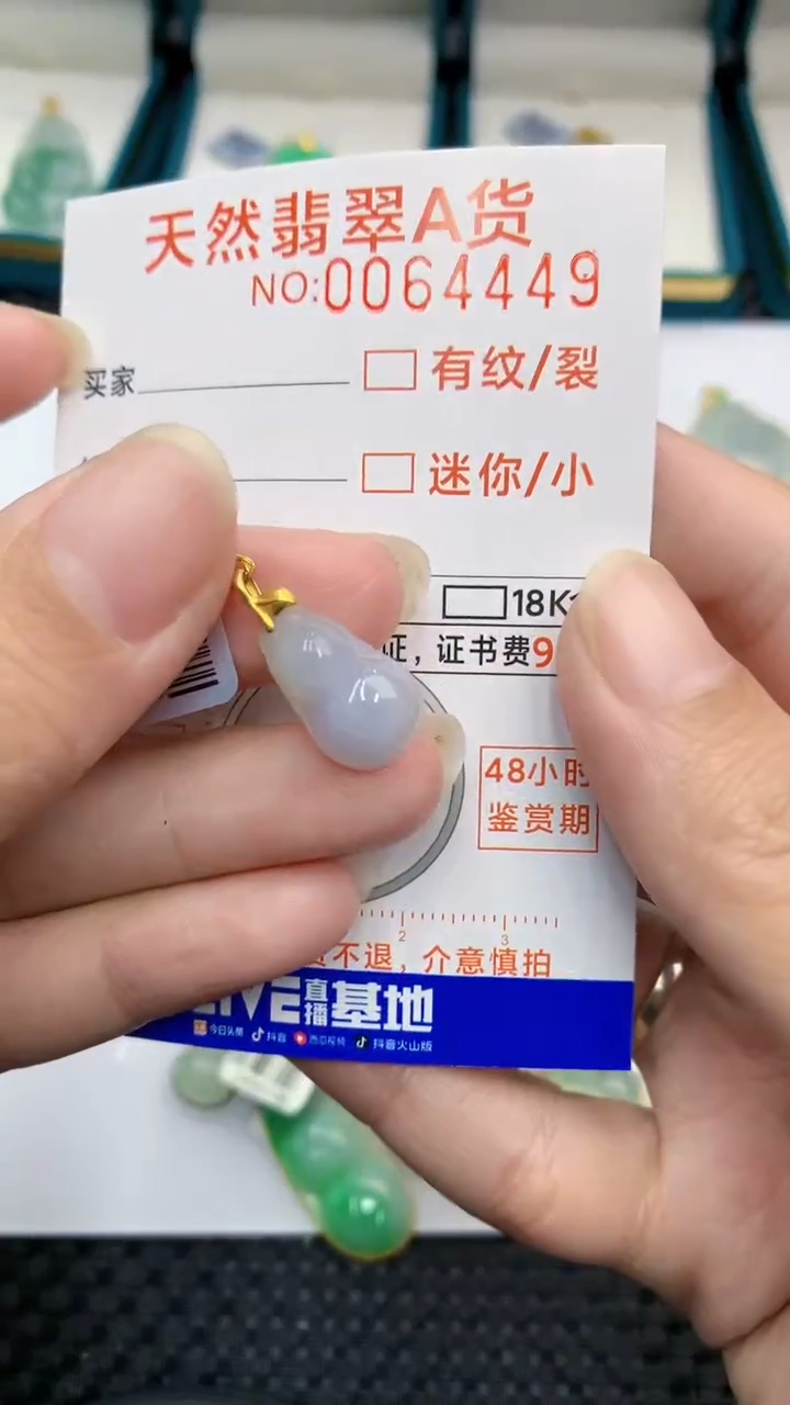 【闪购商品】翡翠颈饰18K金镶嵌            8