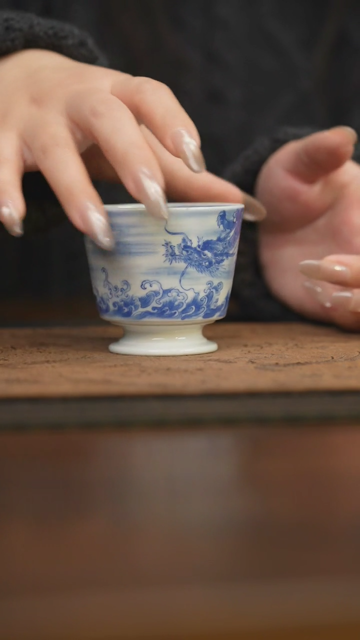 【闪购商品】杯柴窑青花破价福利