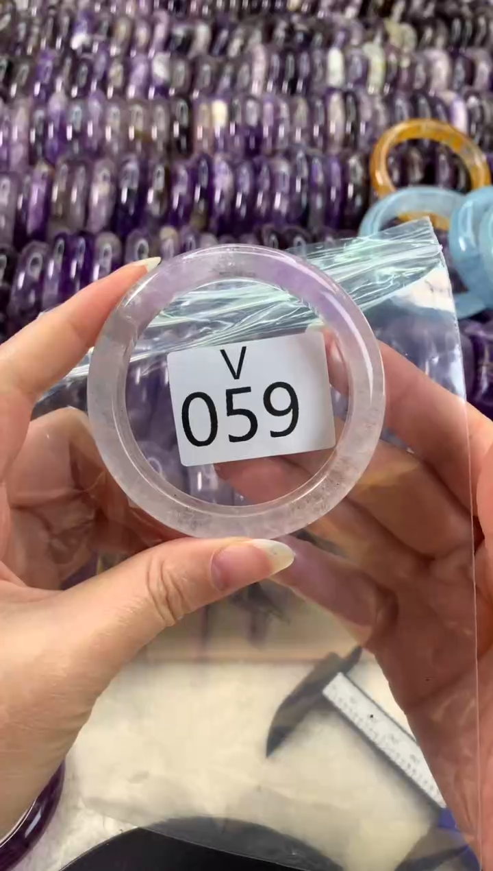 【闪购商品】水晶水晶手镯V未镶嵌059-56