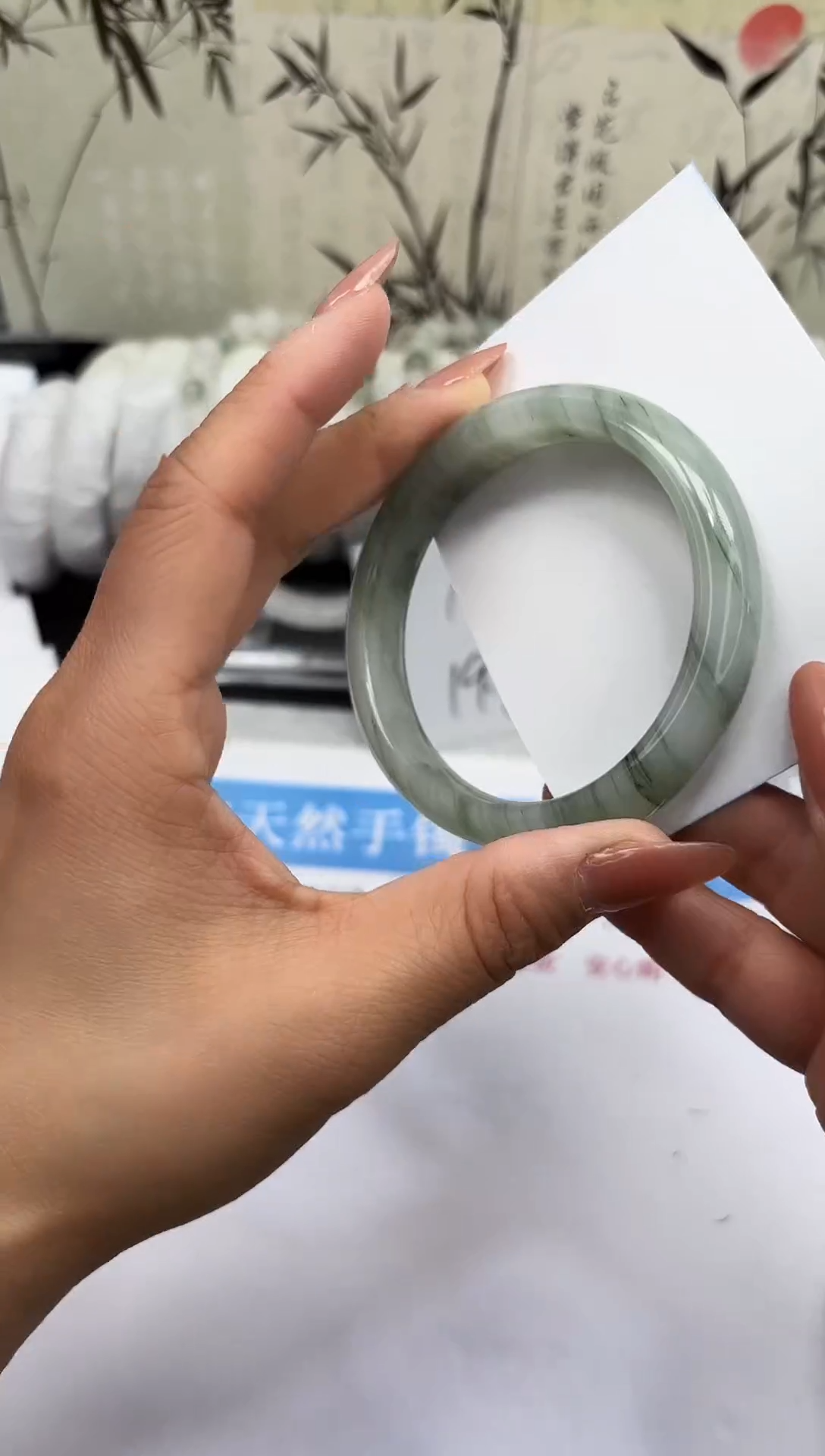 未镶嵌手镯石英质玉A132-57/58/59