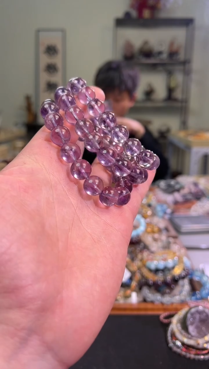 【闪购商品】紫晶手链未镶嵌12mm+巴西紫水晶手串（多样性发其一）
