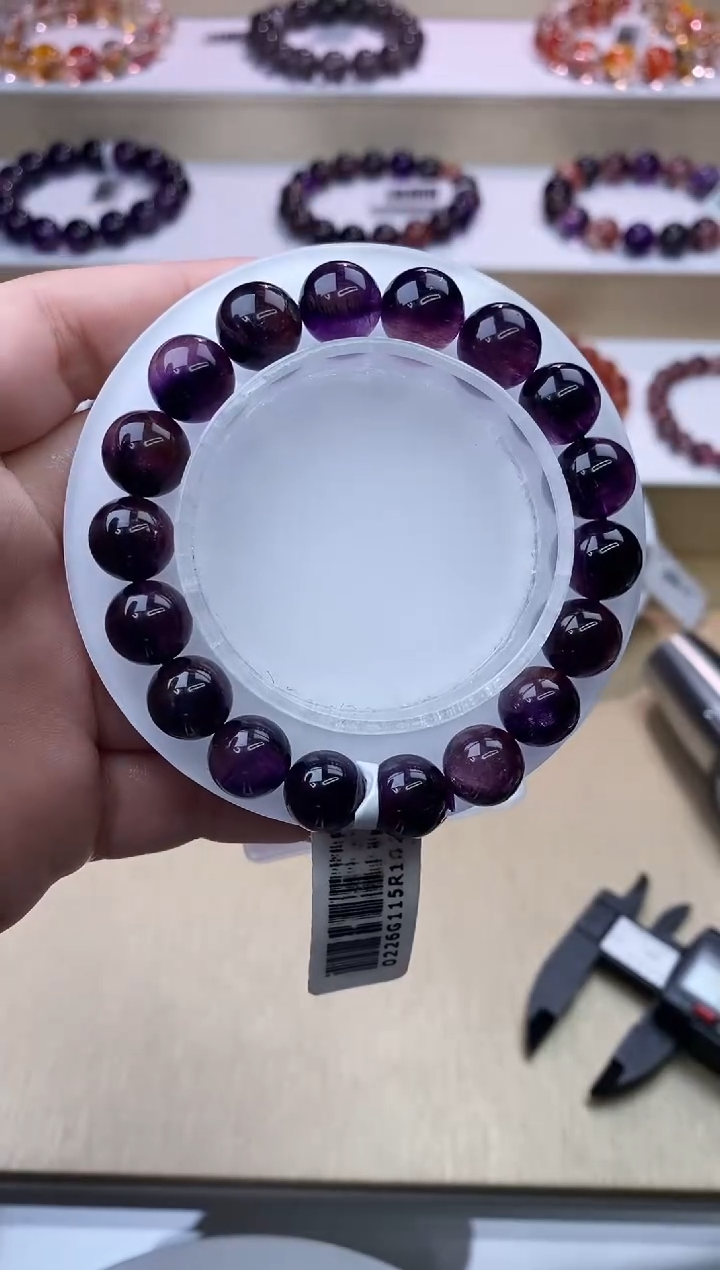 【闪购商品】水晶手链未镶嵌紫超七10m+