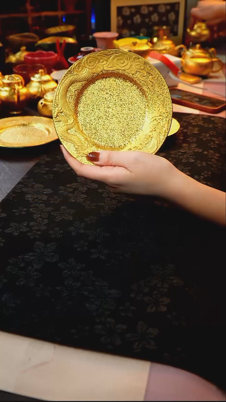 茶杯紫砂【宜景窑系列】松石蓝龙吐水