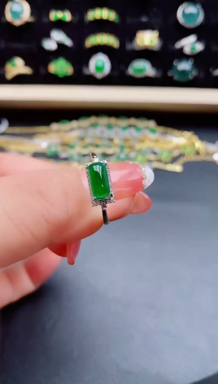 【闪购商品】翡翠戒指银S925镶嵌1212