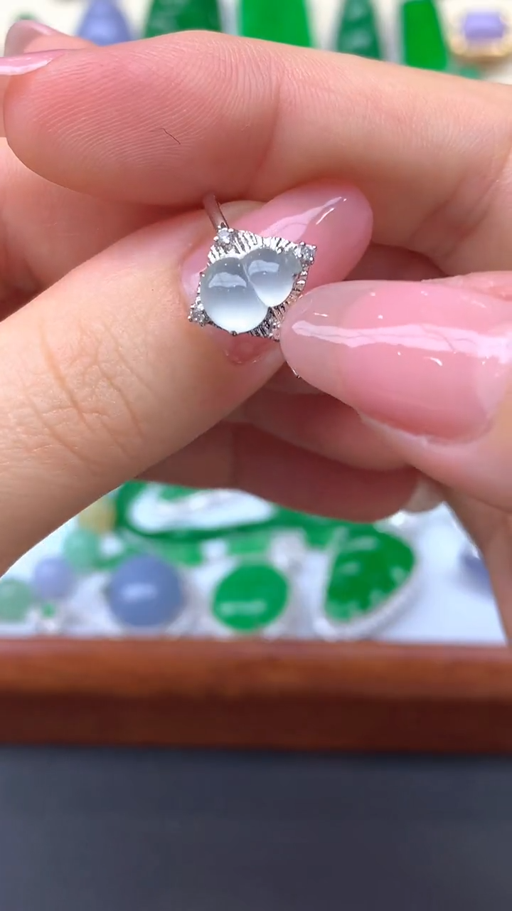 【闪购商品】翡翠戒指18K金镶嵌191-天然翡翠