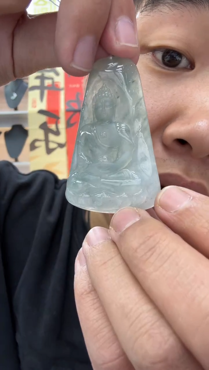 【闪购商品】翡翠颈饰未镶嵌天然翡翠A货孤品一件