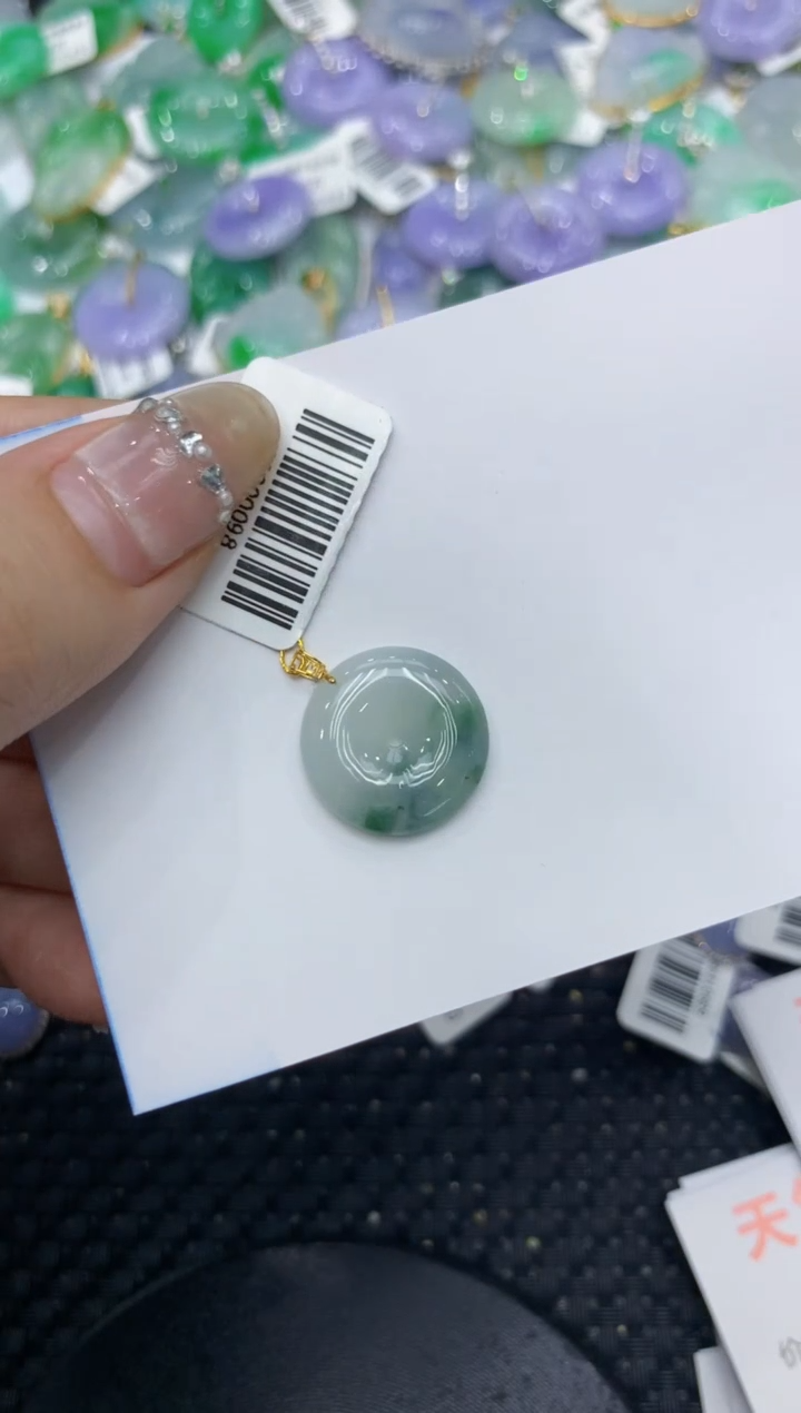 【闪购商品】翡翠颈饰18K金镶嵌222222222