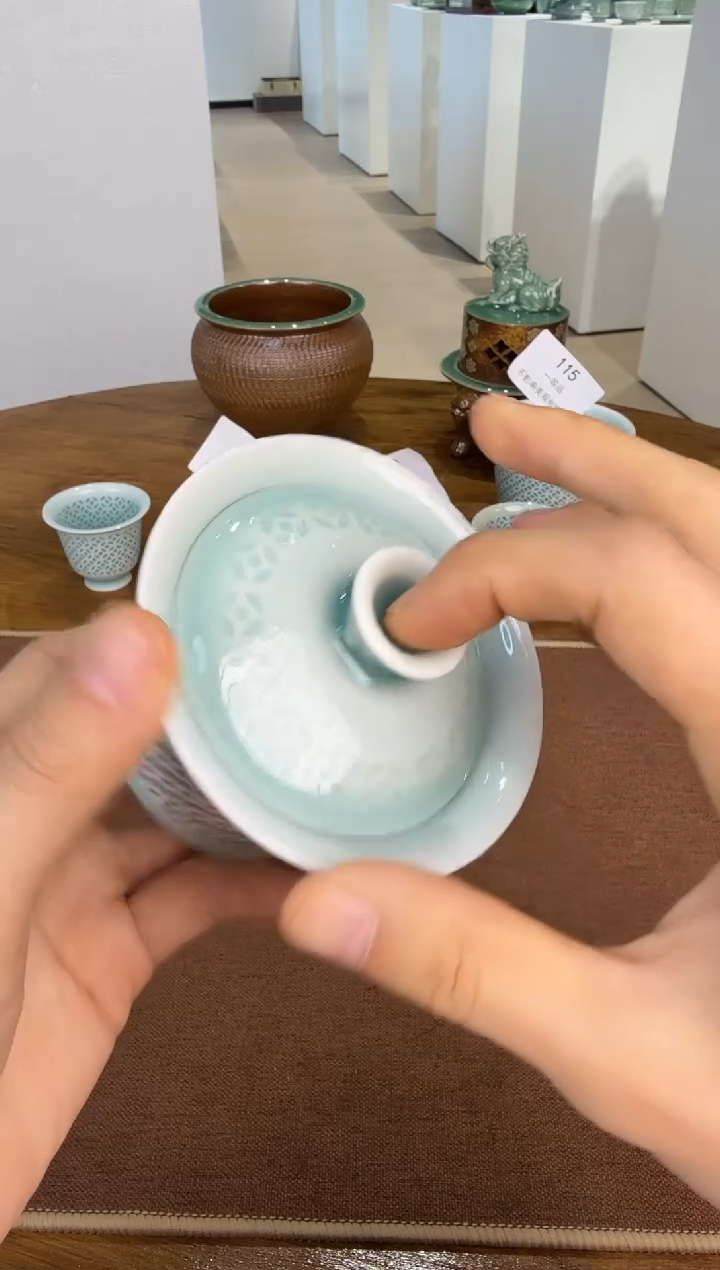 青瓷手工茶器包邮