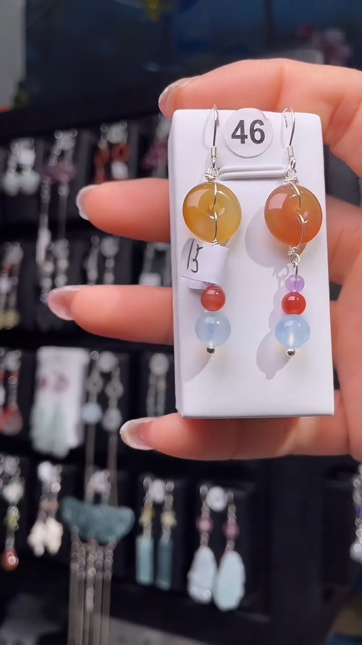 未镶嵌耳饰玛瑙/玉髓沈*楠沈白楠