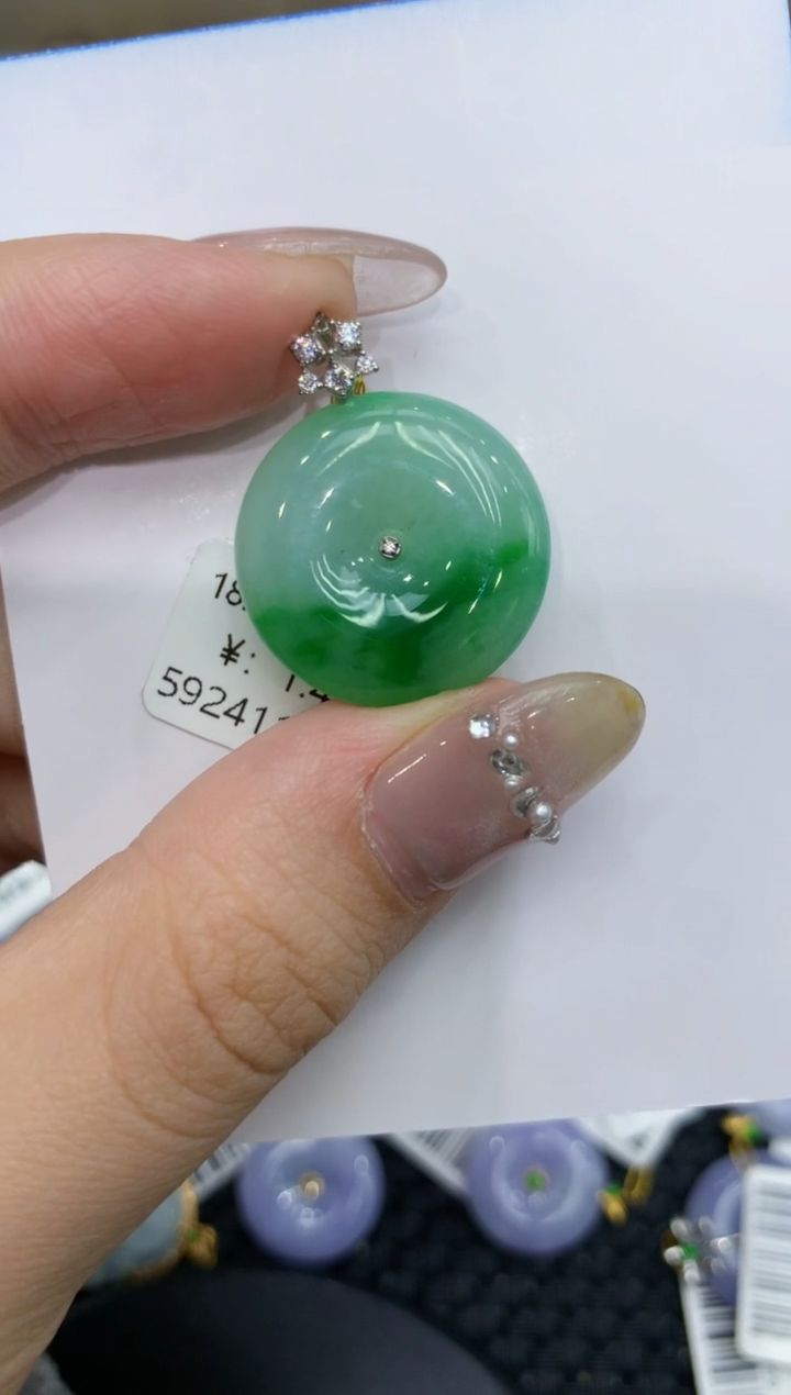 【闪购商品】翡翠颈饰18K金镶嵌 222222222