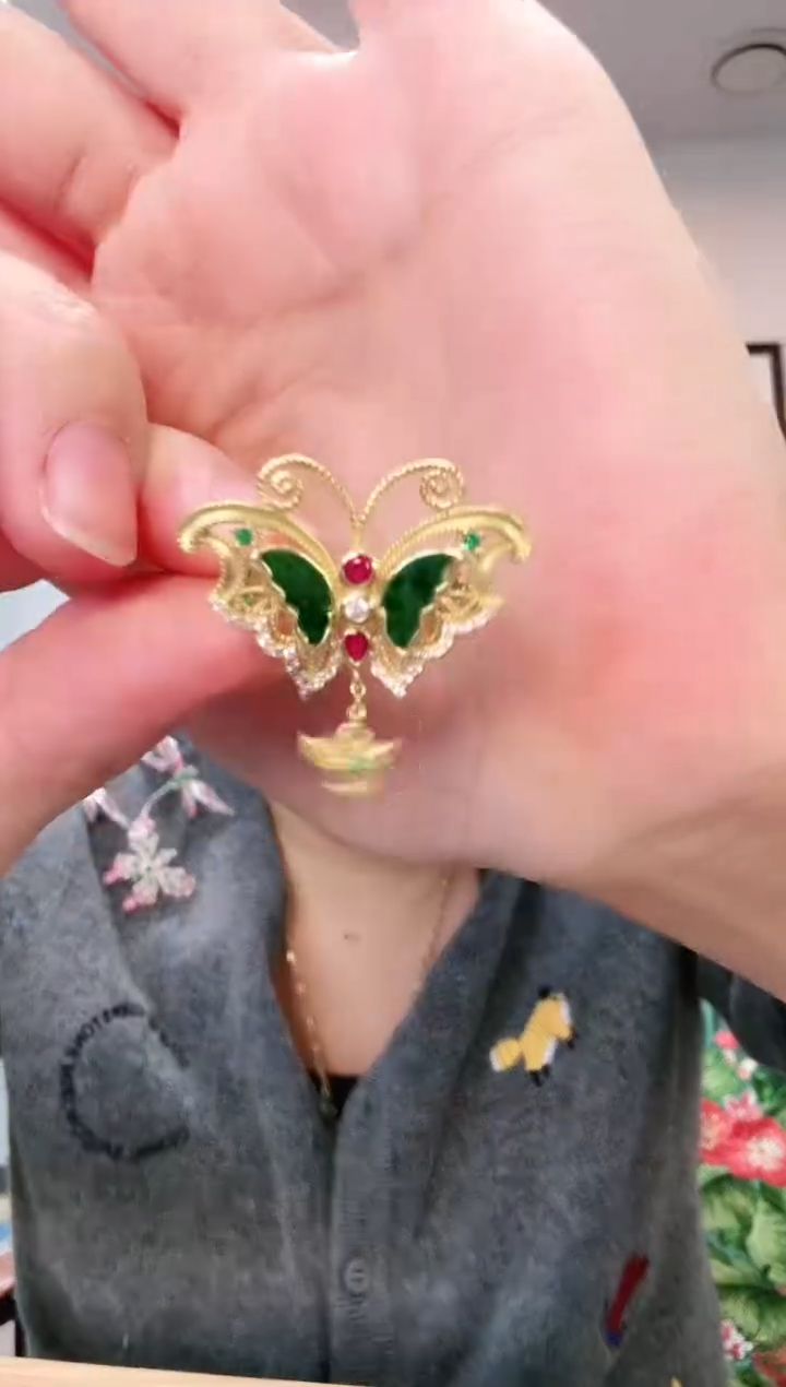 【闪购商品】翡翠颈饰银S925镶嵌戒指