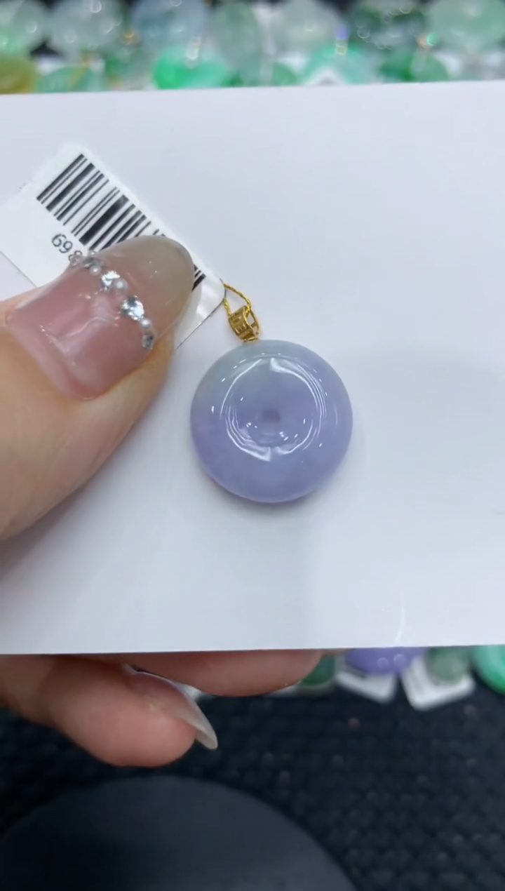 【闪购商品】翡翠颈饰18K金镶嵌222222222