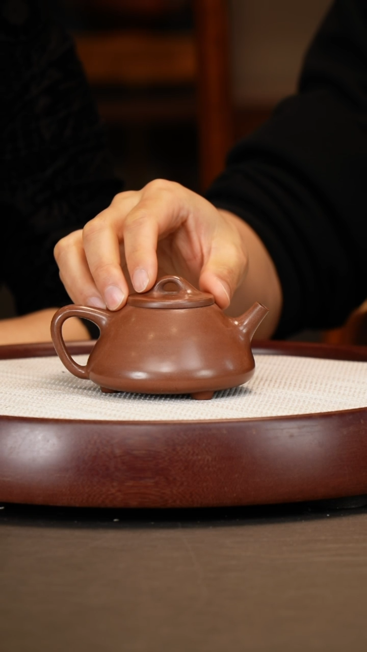 【闪购商品】紫砂茶壶【陈俊】天青子冶石瓢  200CC