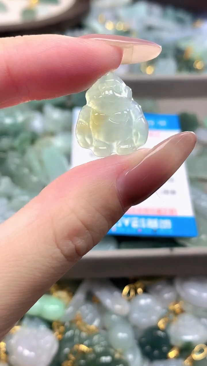颈饰未镶嵌翡翠藏****)净货挂件-6642