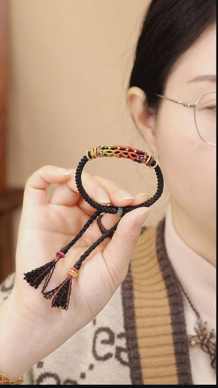 特惠 《鸿福》新年手绳材料包（整卷线），送教程