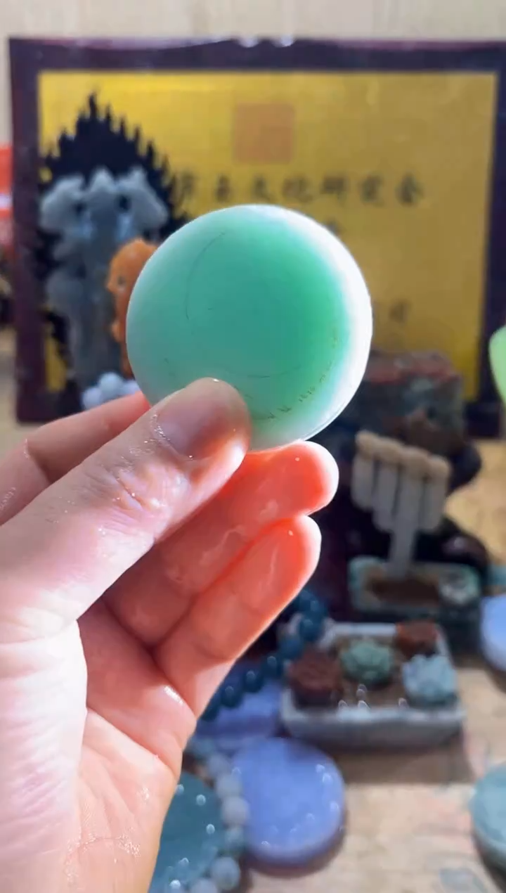 未镶嵌挂件翡翠A货常璀7835