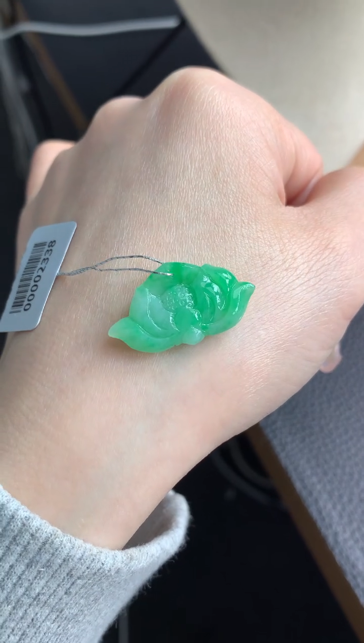 【闪购商品】定制翡翠未镶嵌莲花