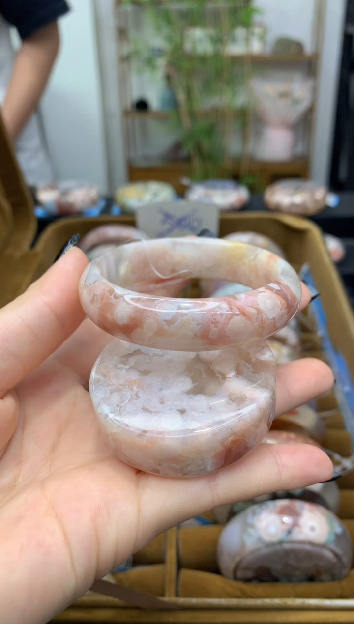 石英质玉手镯未镶嵌C575(50圈赠送镯心)