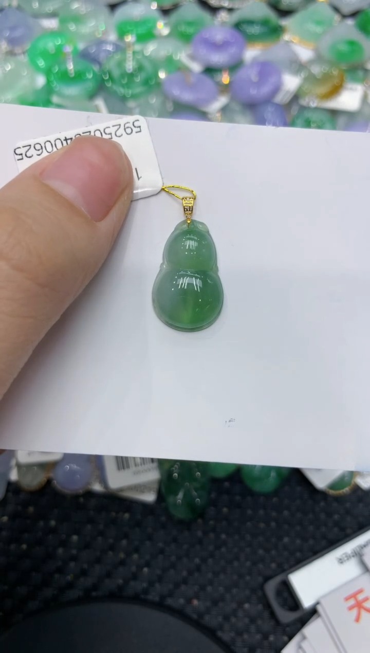 【闪购商品】翡翠颈饰18K金镶嵌111111111