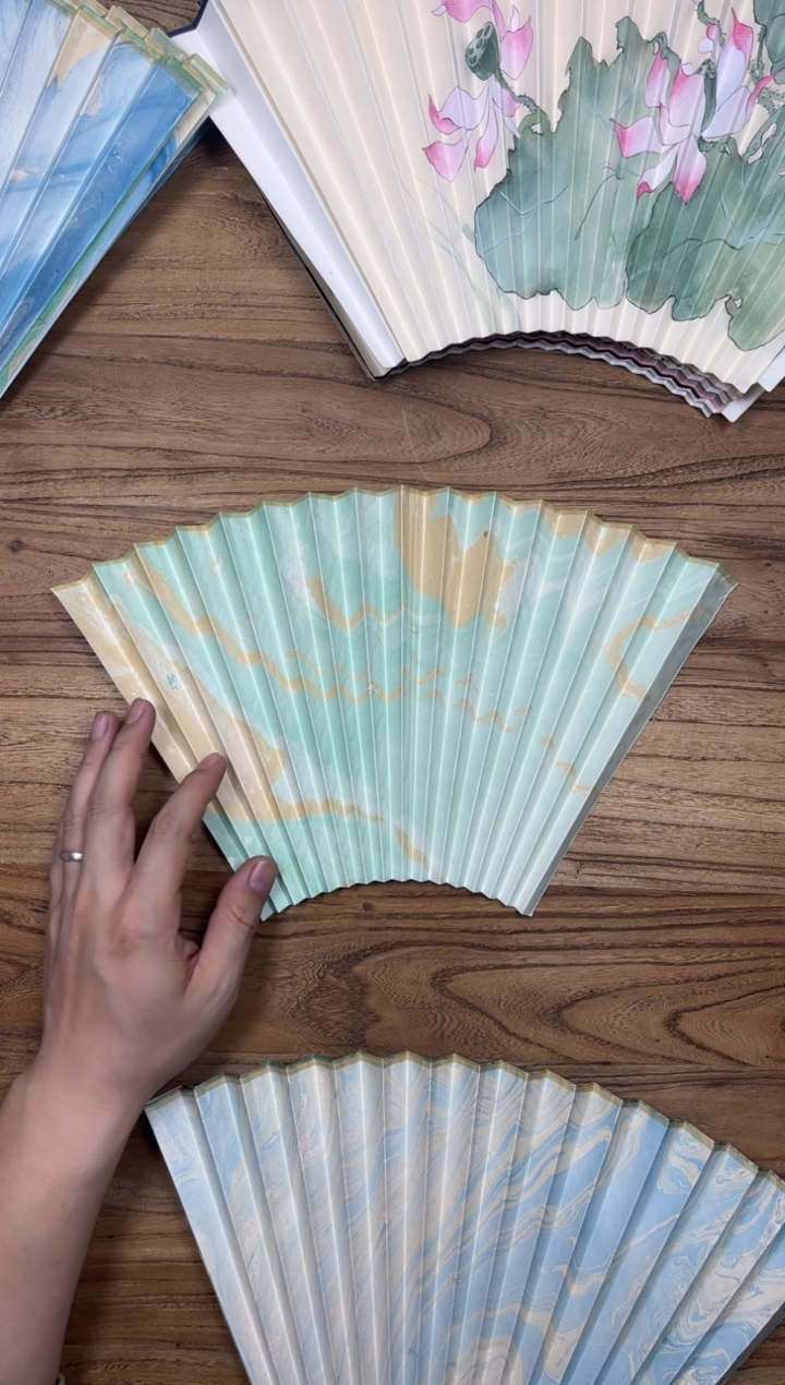 【闪购商品】扇子16方泽黎长物宣纸扇面